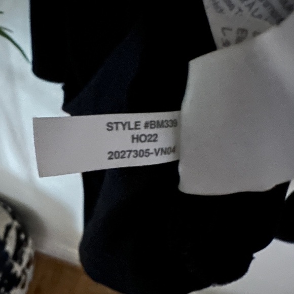 J. Crew Ruched Seam Black Jersey Turtleneck size L - Picture 8 of 9